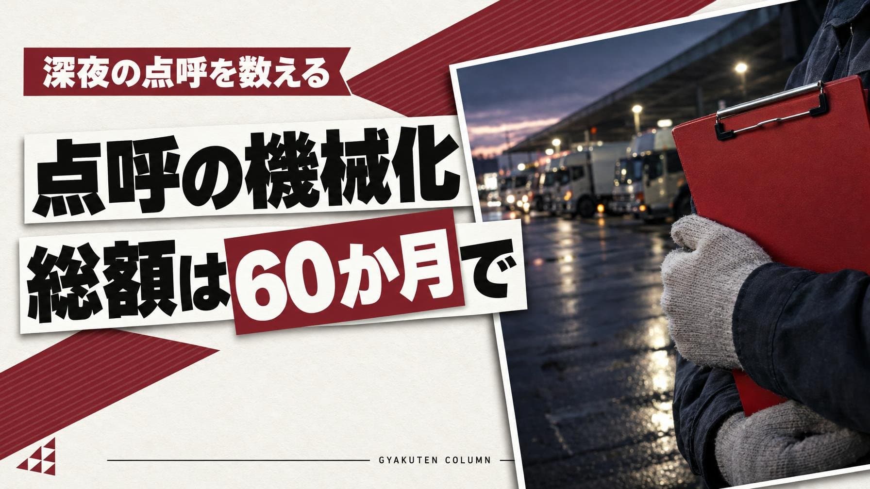 点呼システムの価格は月1,000円から:決め手は深夜の回数