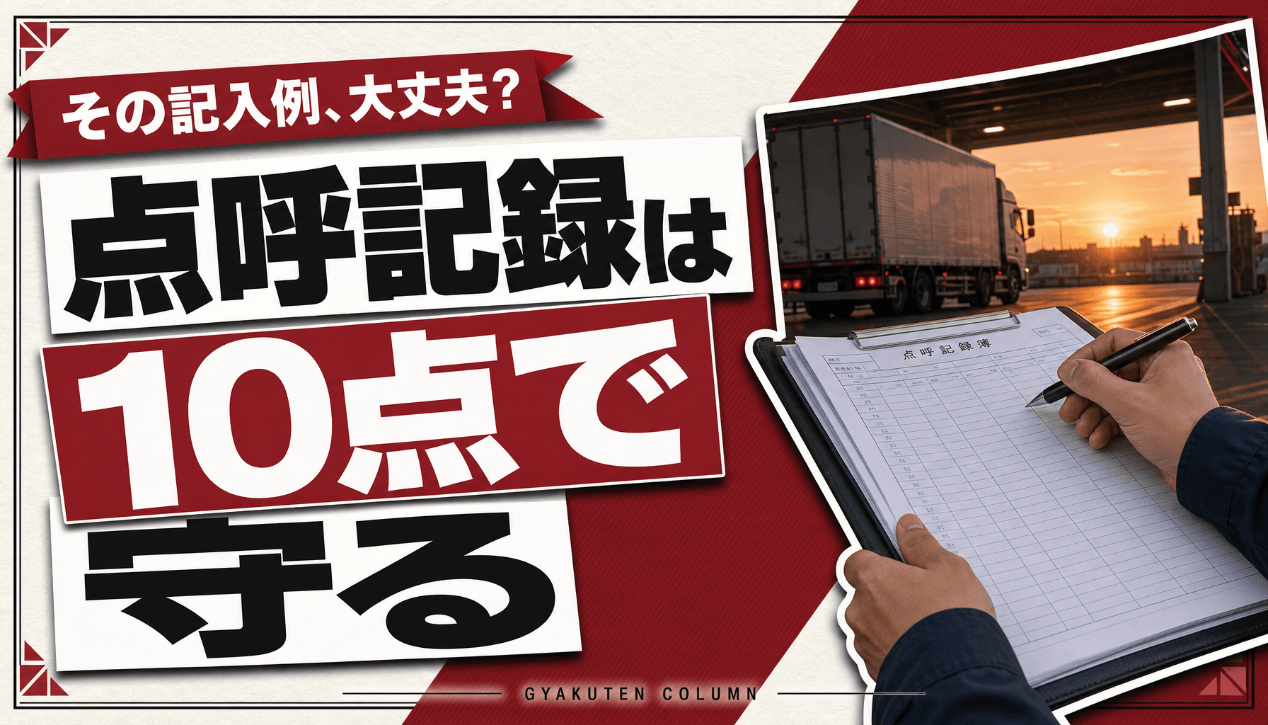 点呼記録簿 エクセルで足りる?記入例・保存期間と電子化の分岐点