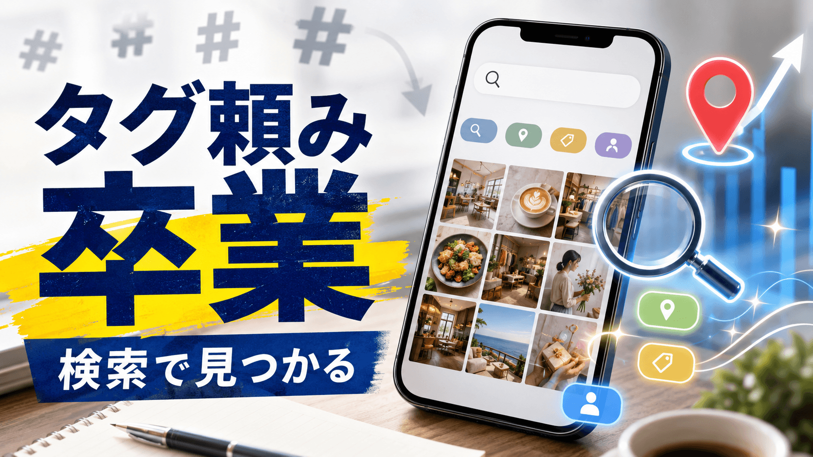【2026年】ハッシュタグ頼みのインスタ集客は限界|検索で見つかる5つの最適化