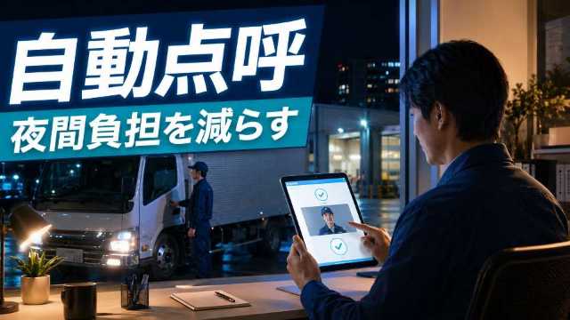 点呼のデジタル化|運送業が自動点呼で夜間負担を減らす7手順【2026年版】