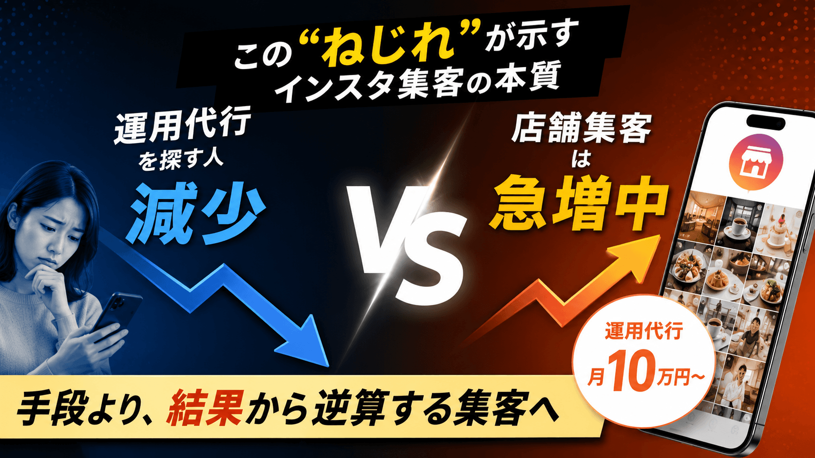 「運用代行」を探す人が減っているのに、店舗集客は急増中。この“ねじれ”が示すインスタ集客の本質